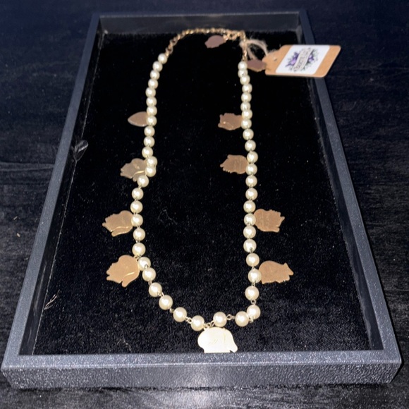 Handmade Vintage Pearl & Charm Necklace | 1940s Estate Finds | Repurposed - Picture 1 of 13